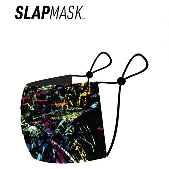 NWT Slap Mask Face Mask Splatter Paint Adult Size - Picture 1 of 3